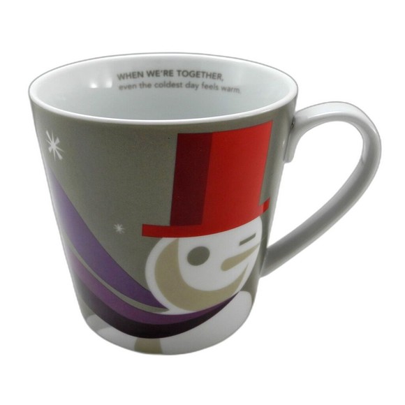 Starbucks Holiday 2011 Winking Snowman Mug - When We're Together Coffee Cup - Picture 5 of 7